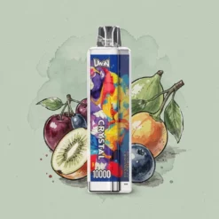 UWIN Crystal 10000 Puffs: Еднократна вейп с RGB, mesh намотка, 18mL, 650mAh